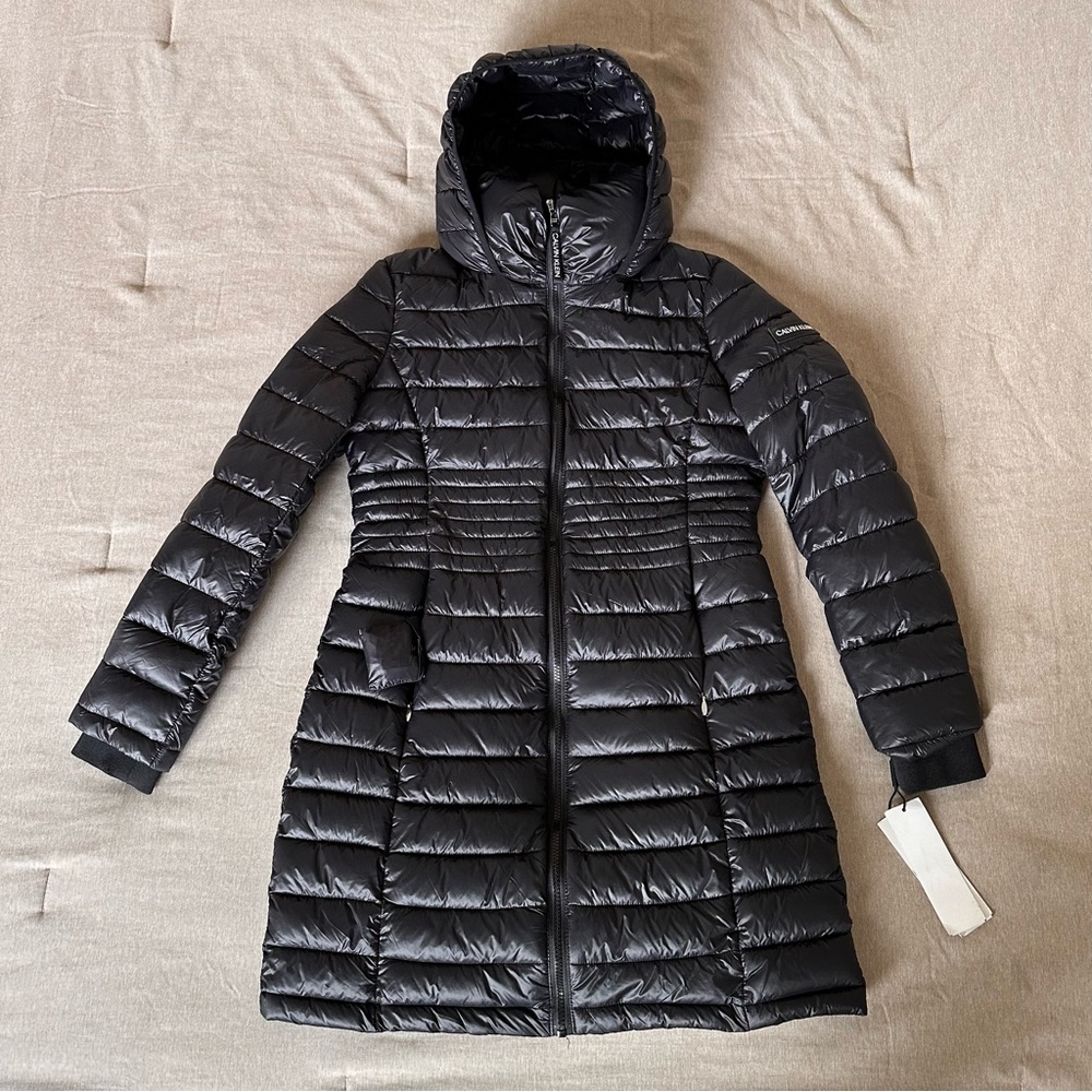 Brand New CALVIN KLIEN WOMENS BLACK PUFFER JACKET